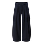 Solid Color Wide Leg Casual Pants
