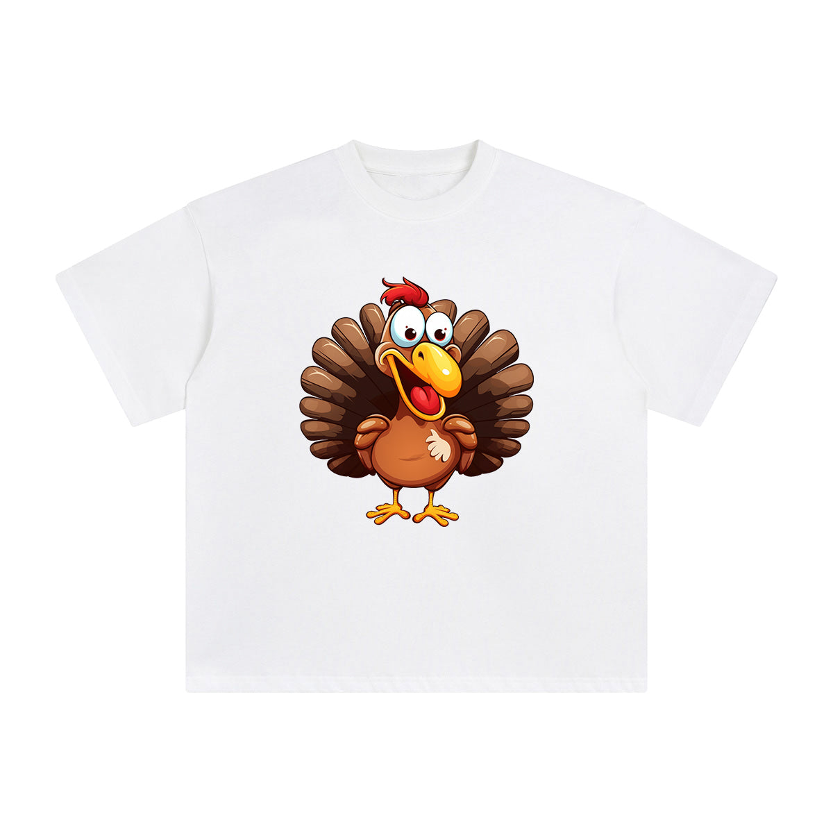 Funny Turkey Graphic Tee-INNBLAC Fashion Apparel
