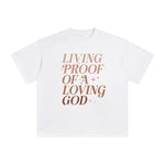Living Proof Of A Living God Graphic Tee-INNBLAC Fashion Apparel