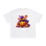 Candy & Pumpkin Graphic Tee-INNBLAC Fashion Apparel