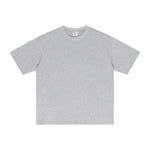 Solid Color Crew Neck Cotton T Shirt 7.6oz-INNBLAC Fashion Apparel