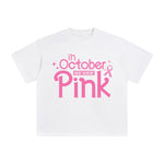 In October We Wear Pink Graphic Tee-INNBLAC Fashion Apparel