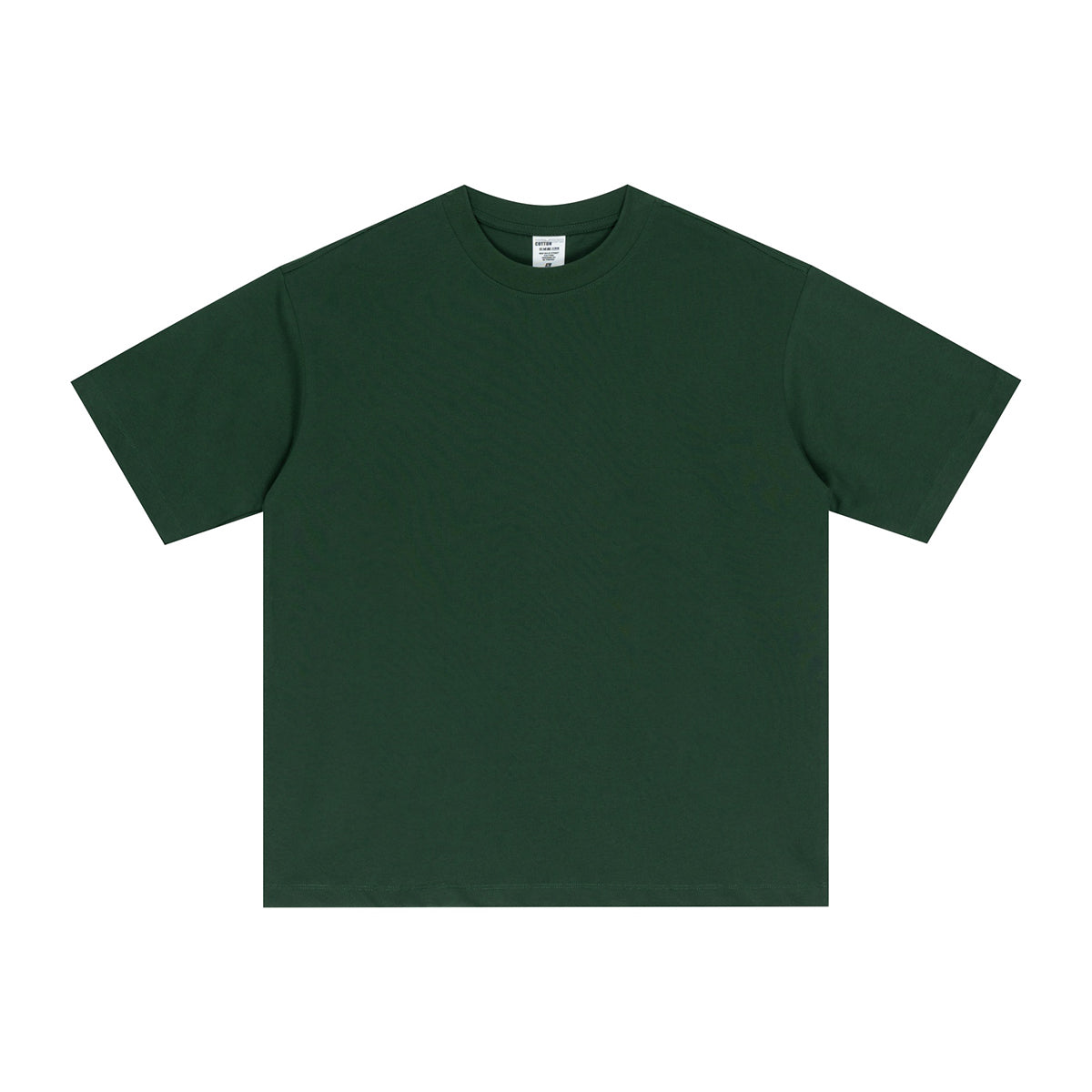 Solid Color Crew Neck Cotton T Shirt 7.6oz-INNBLAC Fashion Apparel