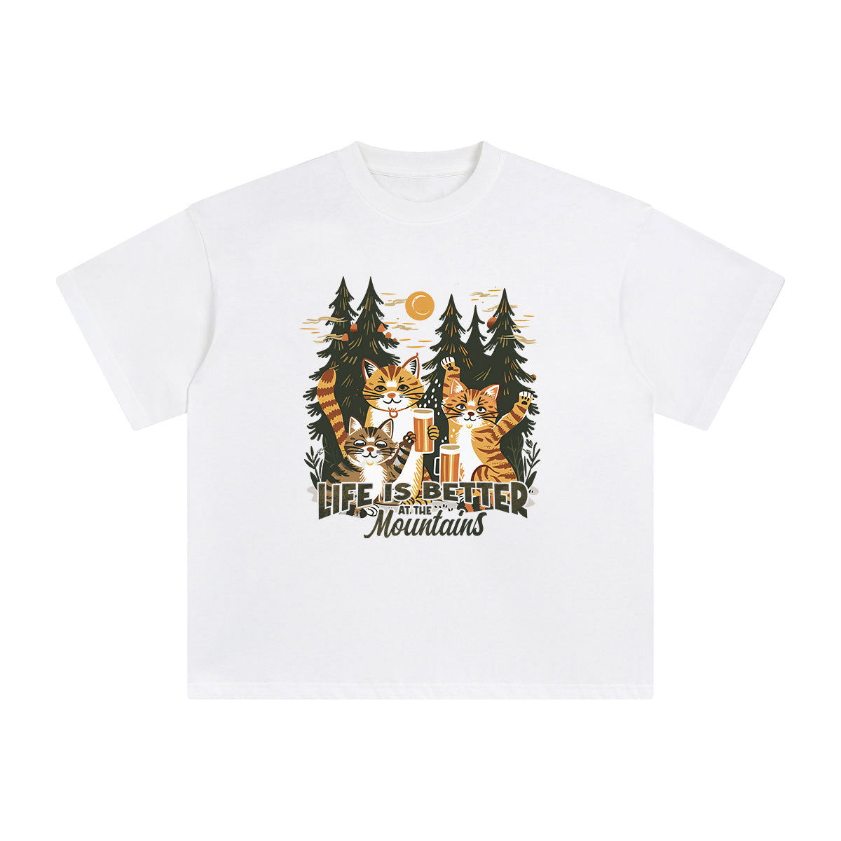 Life Is Better At The Mountains Graphic Tee-INNBLAC Fashion Apparel