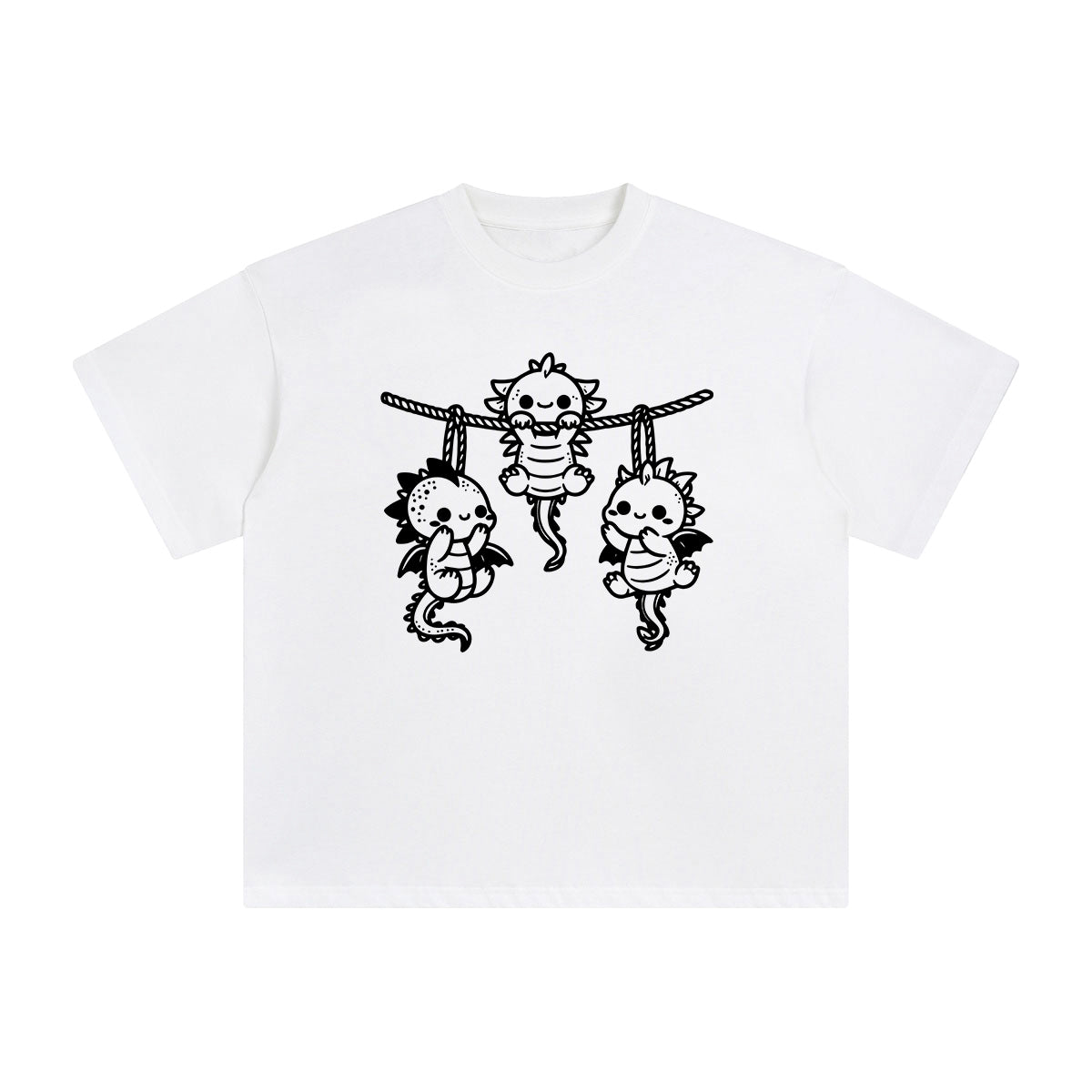 Dragon Graphic Tee-INNBLAC Fashion Apparel