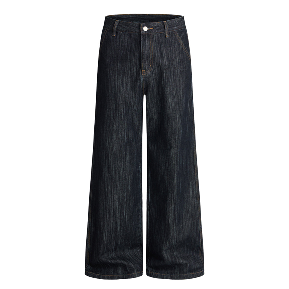 Classic Dark Wash High Waist Wide Leg Jeans