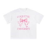 Coquette University Graphic Tee-INNBLAC Fashion Apparel