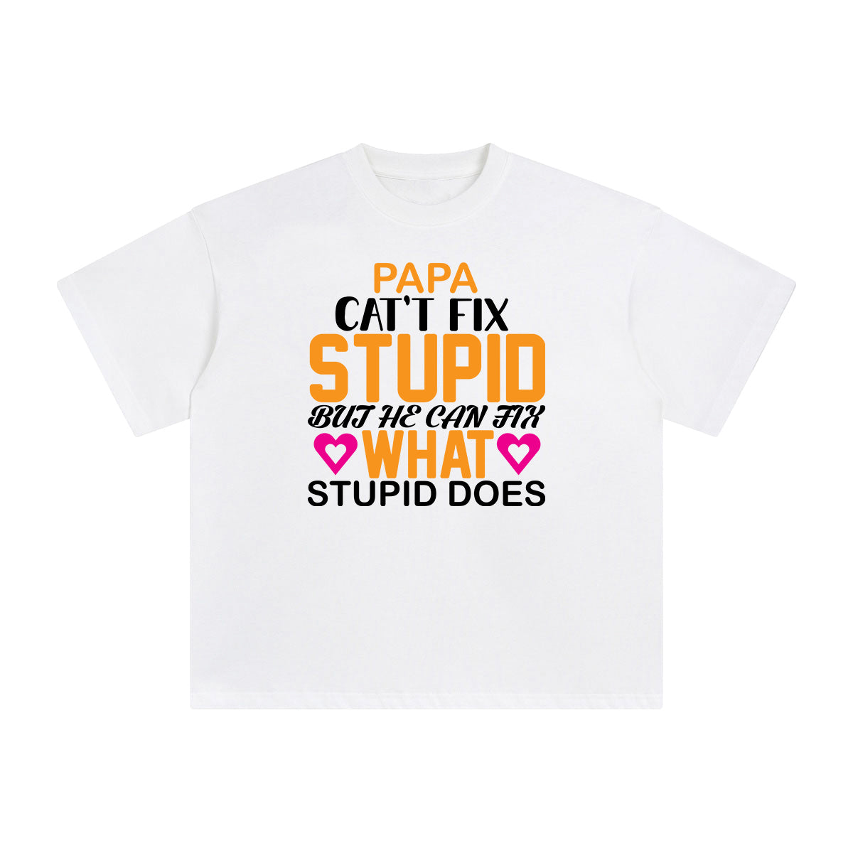 PAPA Quote Aesthetic Graphic Tee-INNBLAC Fashion Apparel