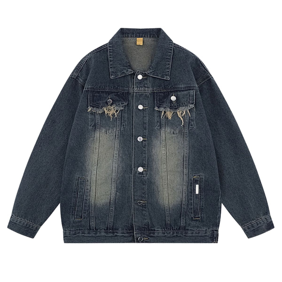Retro Hip-hop Street Washed Denim Jacket