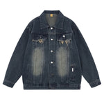 Retro Hip-hop Street Washed Denim Jacket
