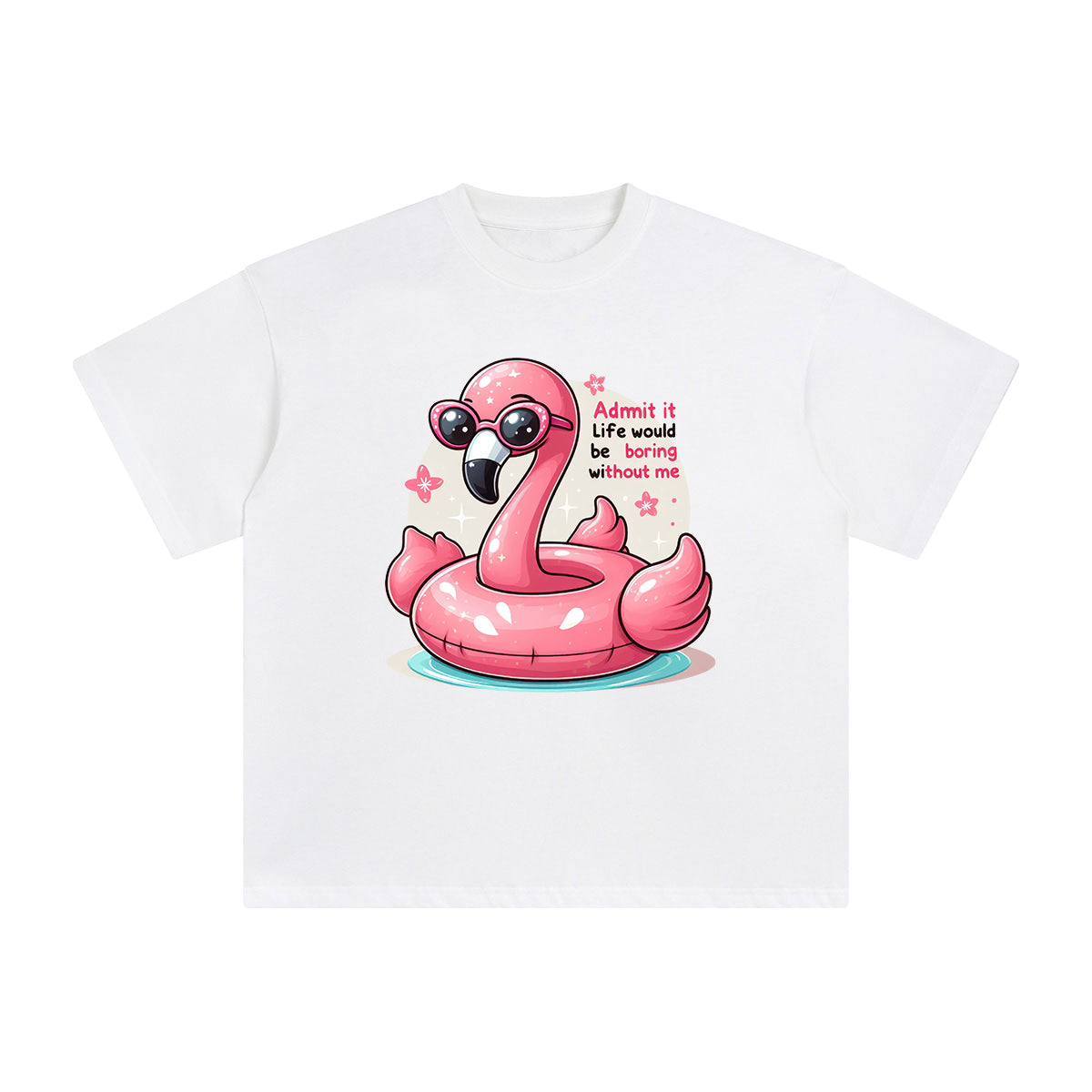 Flame Bird Inflatable Float Graphic Tee-INNBLAC Fashion Apparel
