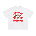 My Heart Belongs To Mommy Graphic Tee-INNBLAC Fashion Apparel