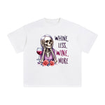 Wine Less Wine More Graphic Tee-INNBLAC Fashion Apparel
