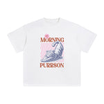 Morning Purrson Graphic Tee-INNBLAC Fashion Apparel
