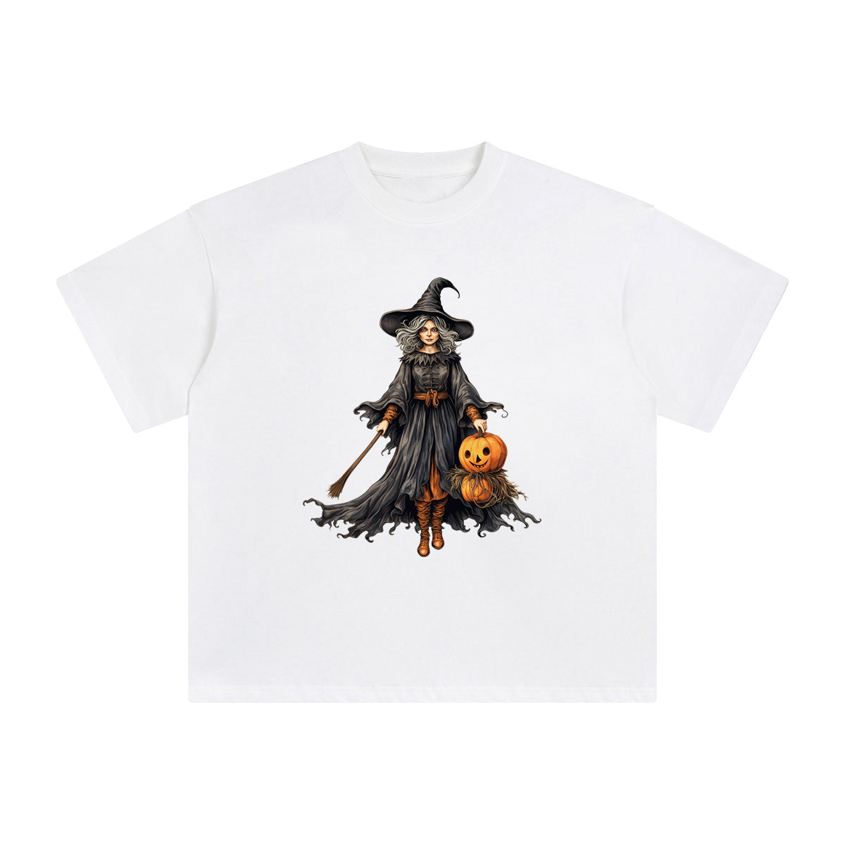Halloween Witch Graphic Tee-INNBLAC Fashion Apparel