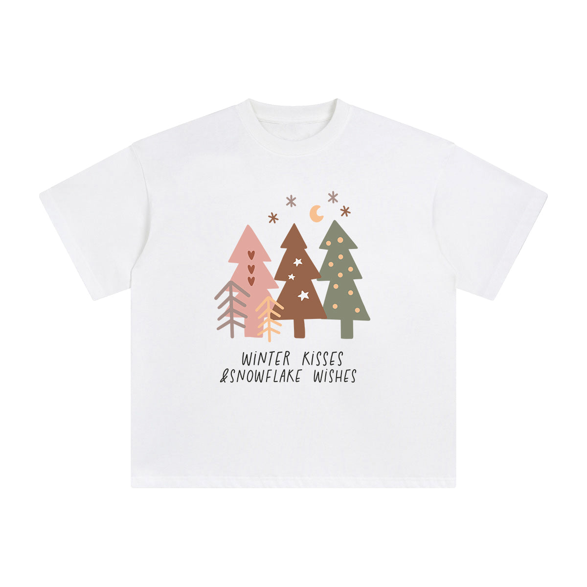 Boho Christmas Trees Graphic Tee-INNBLAC Fashion Apparel