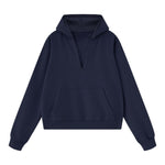 Old Money Drop‑Shoulder Loose V‑Neck Hoodie