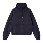 Heavyweight Drop‑Shoulder Relaxed Fit Drawstring Funnel Neck Sweatshirt
