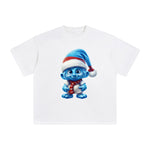 Blue Christmas Gnome Graphic Tee-INNBLAC Fashion Apparel