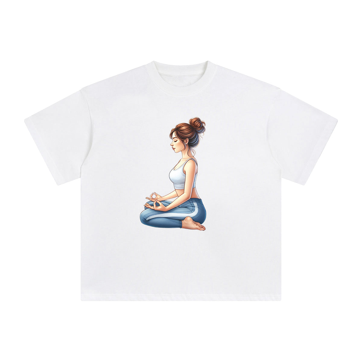Yoga Mom Comic Graphic Tee-INNBLAC Fashion Apparel