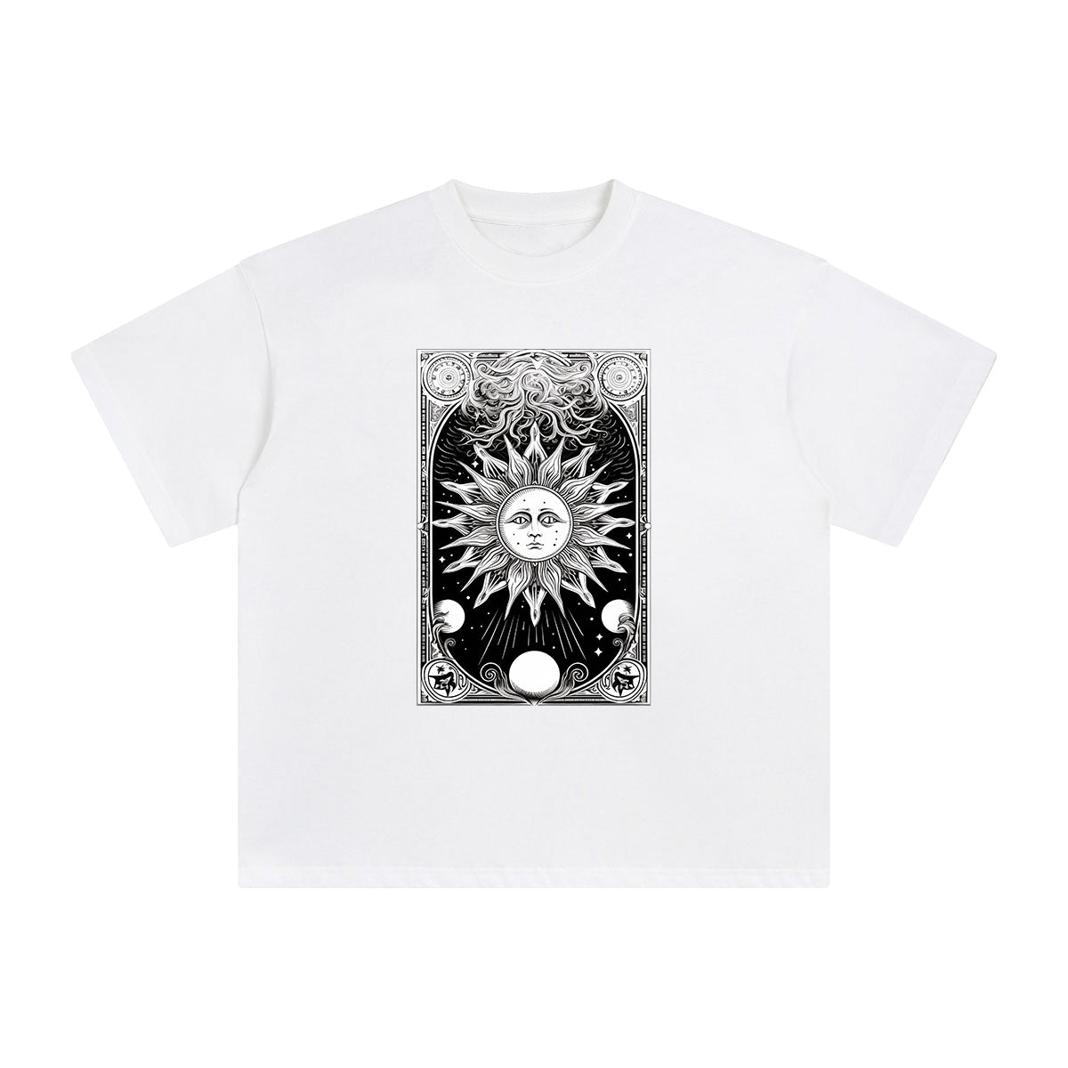 Universe Tarot Card Graphic Tee-INNBLAC Fashion Apparel