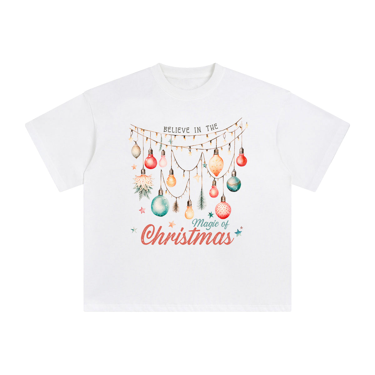 Magic Of Christmas Graphic Tee-INNBLAC Fashion Apparel