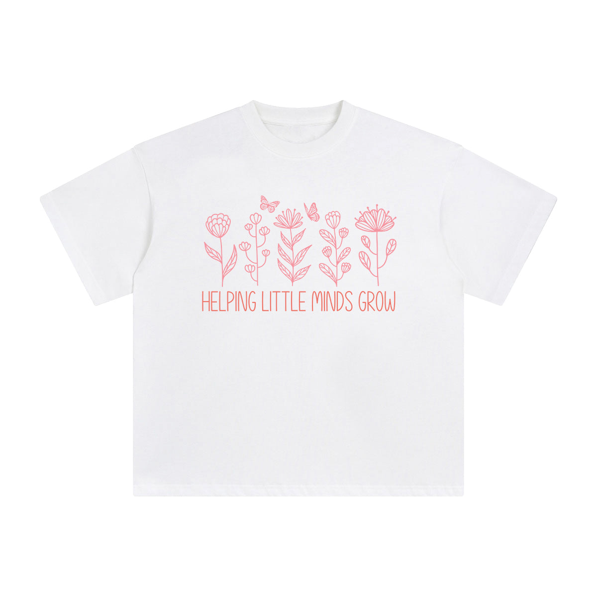 Helping Little Minds Grow Graphic Tee-INNBLAC Fashion Apparel
