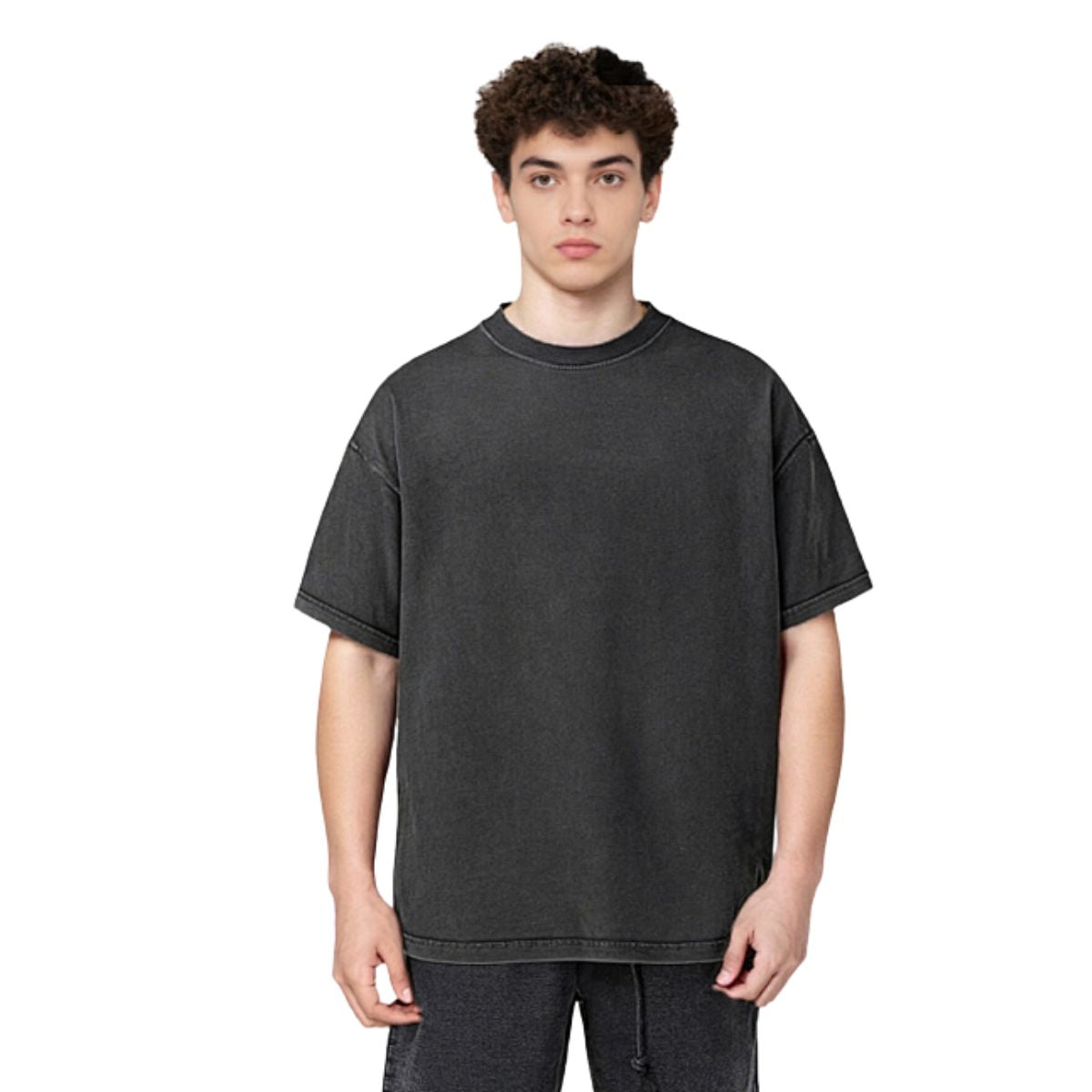 Drop Shoulder Cotton T Shirt 7.5oz