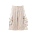 Vintage Multi-Pocket Cargo Bermuda Shorts