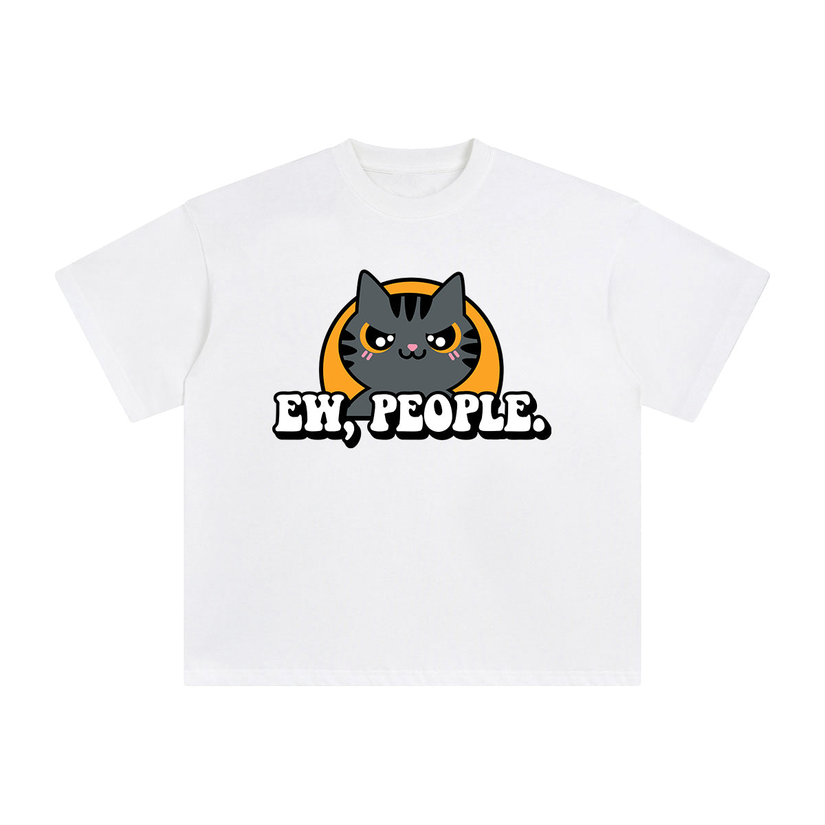 Ew People Cat Graphic Tee-INNBLAC Fashion Apparel