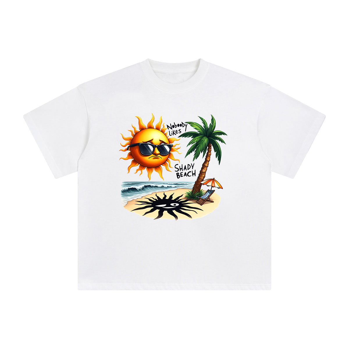 Sun Wearing Sunglasses Graphic Tee-INNBLAC Fashion Apparel