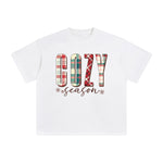 Christmas Plaid COZE Graphic Tee-INNBLAC Fashion Apparel