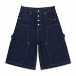 Bermudas con lavado vintage y salpicaduras de tinta