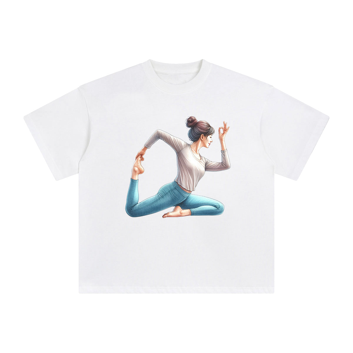 Yoga Mom Comic Graphic Tee-INNBLAC Fashion Apparel