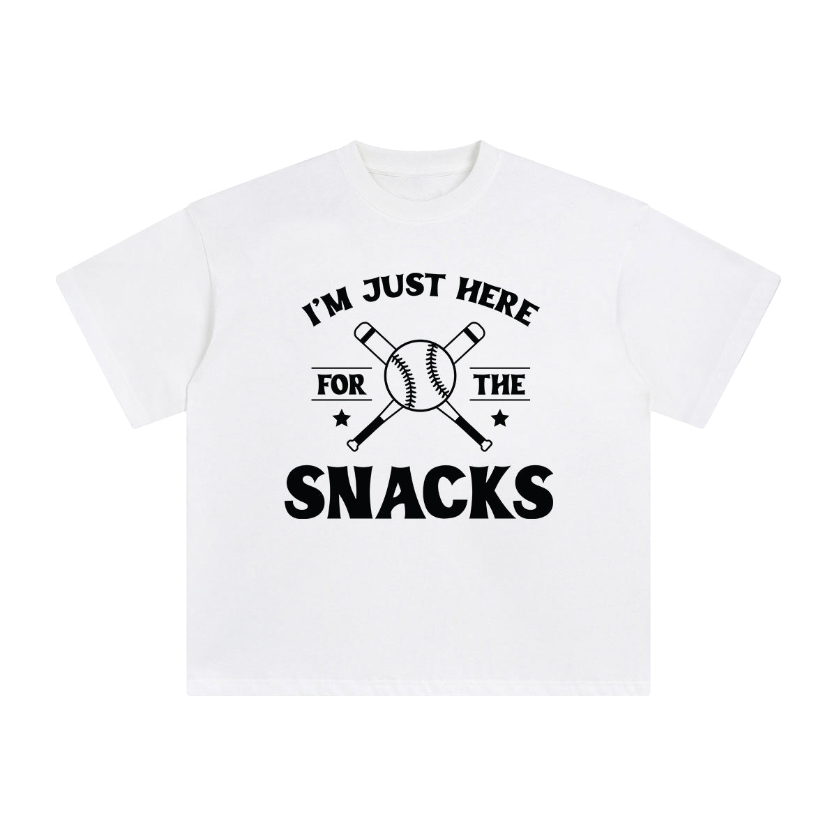 I'm Just Here For The Snacks Graphic Tee-INNBLAC Fashion Apparel