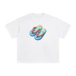 Summer Vacation Slippers Graphic Tee-INNBLAC Fashion Apparel