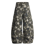 Star Print Oversized Cargo Pants