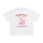 Cat Reading Graphic Tee-INNBLAC Fashion Apparel