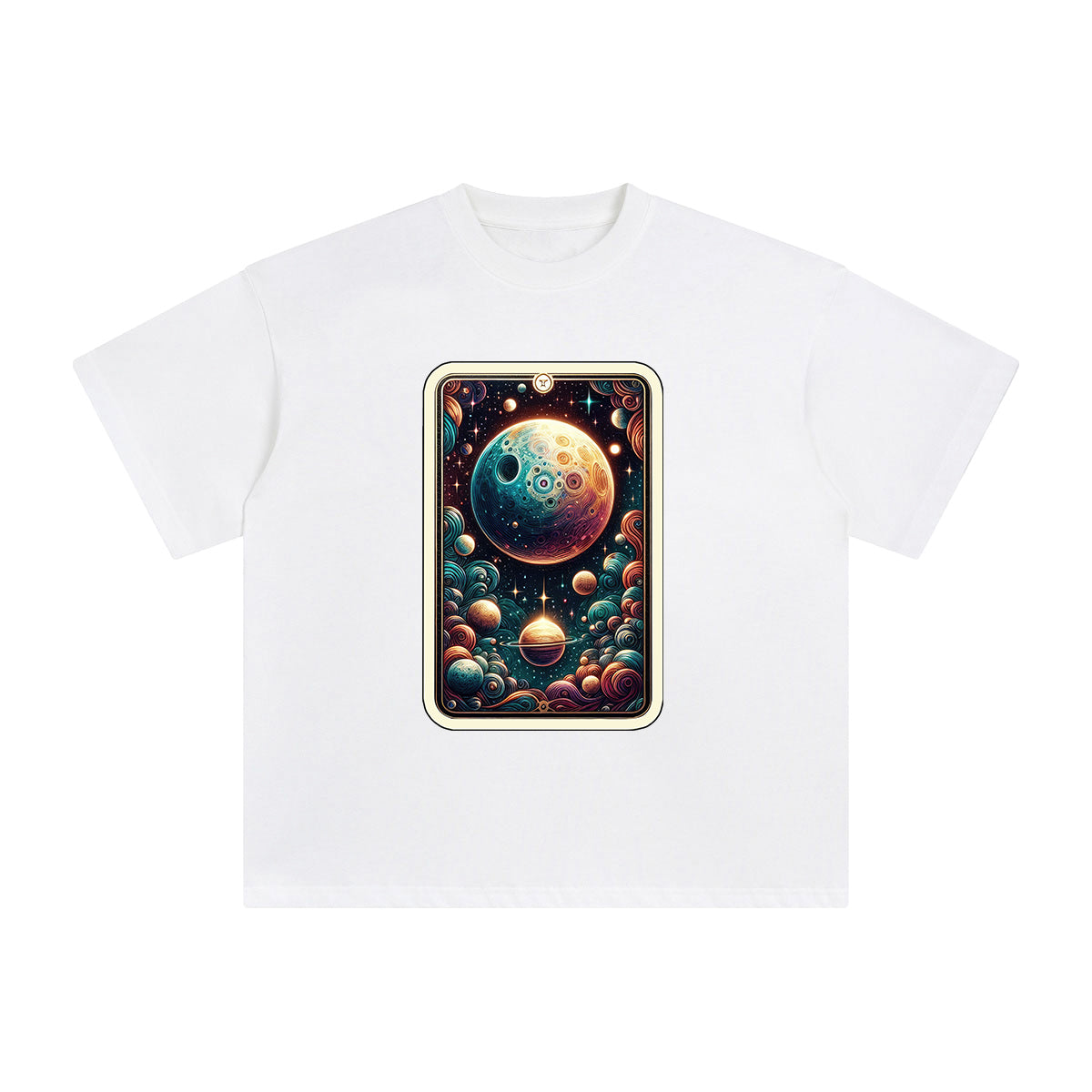 Mystical Moon Tarot Card Graphic Tee-INNBLAC Fashion Apparel
