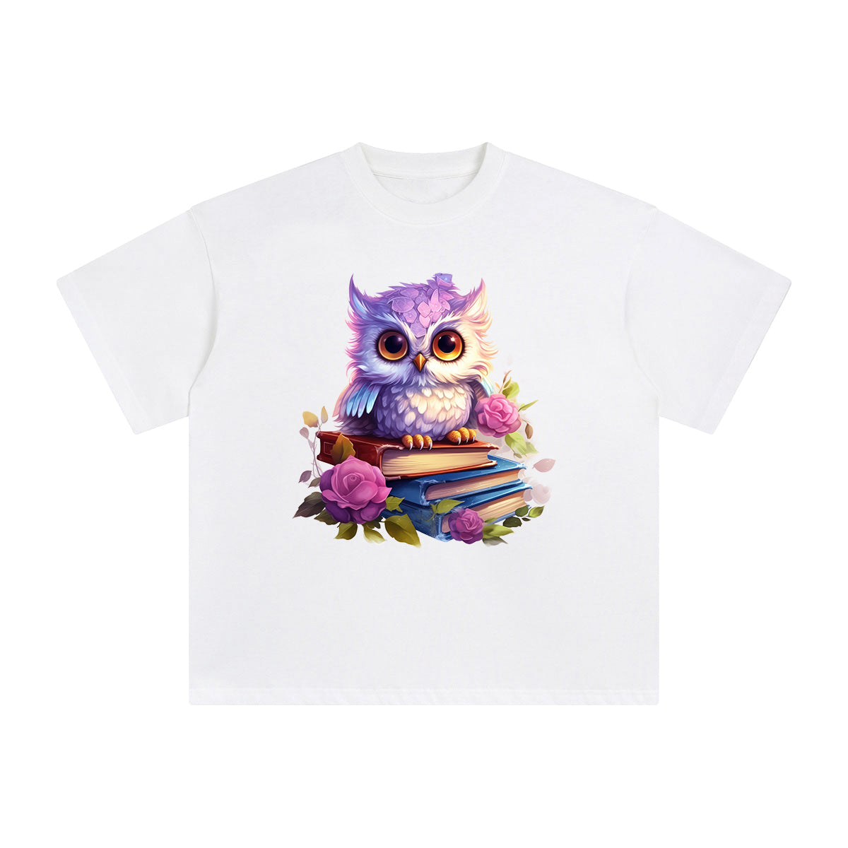 Fairy Owl Graphic Tee-INNBLAC Fashion Apparel