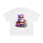 Fairy Owl Graphic Tee-INNBLAC Fashion Apparel
