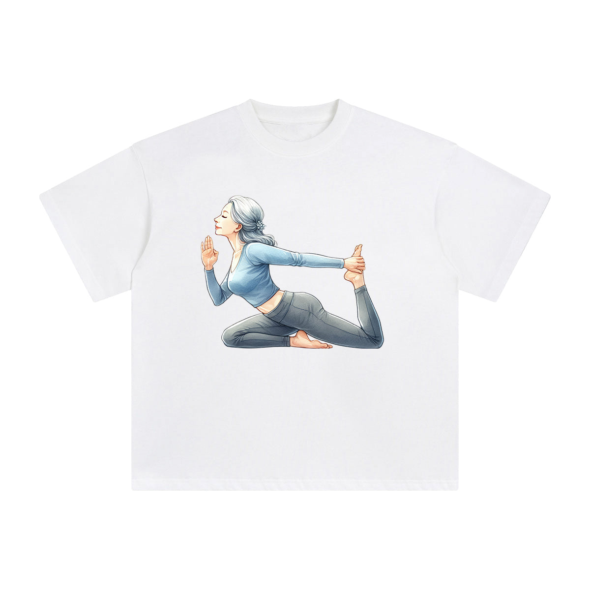 Yoga Mom Comic Graphic Tee-INNBLAC Fashion Apparel