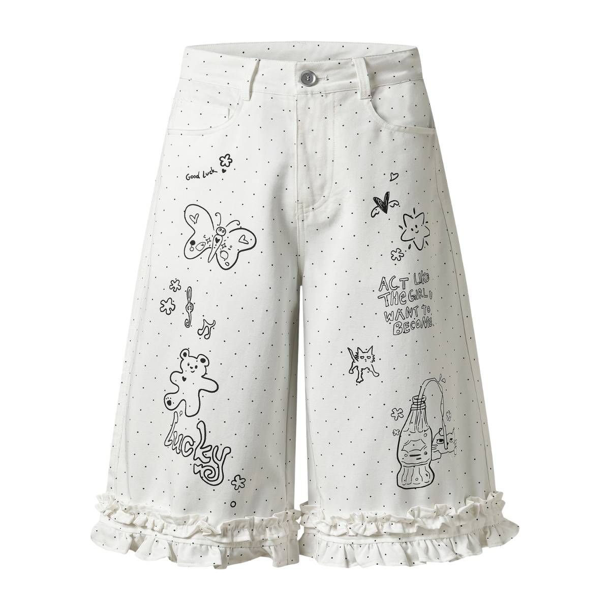 Street Graffiti Cartoon Baggy Jeans