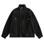Stand-up Collar American Vintage Denim Jacket