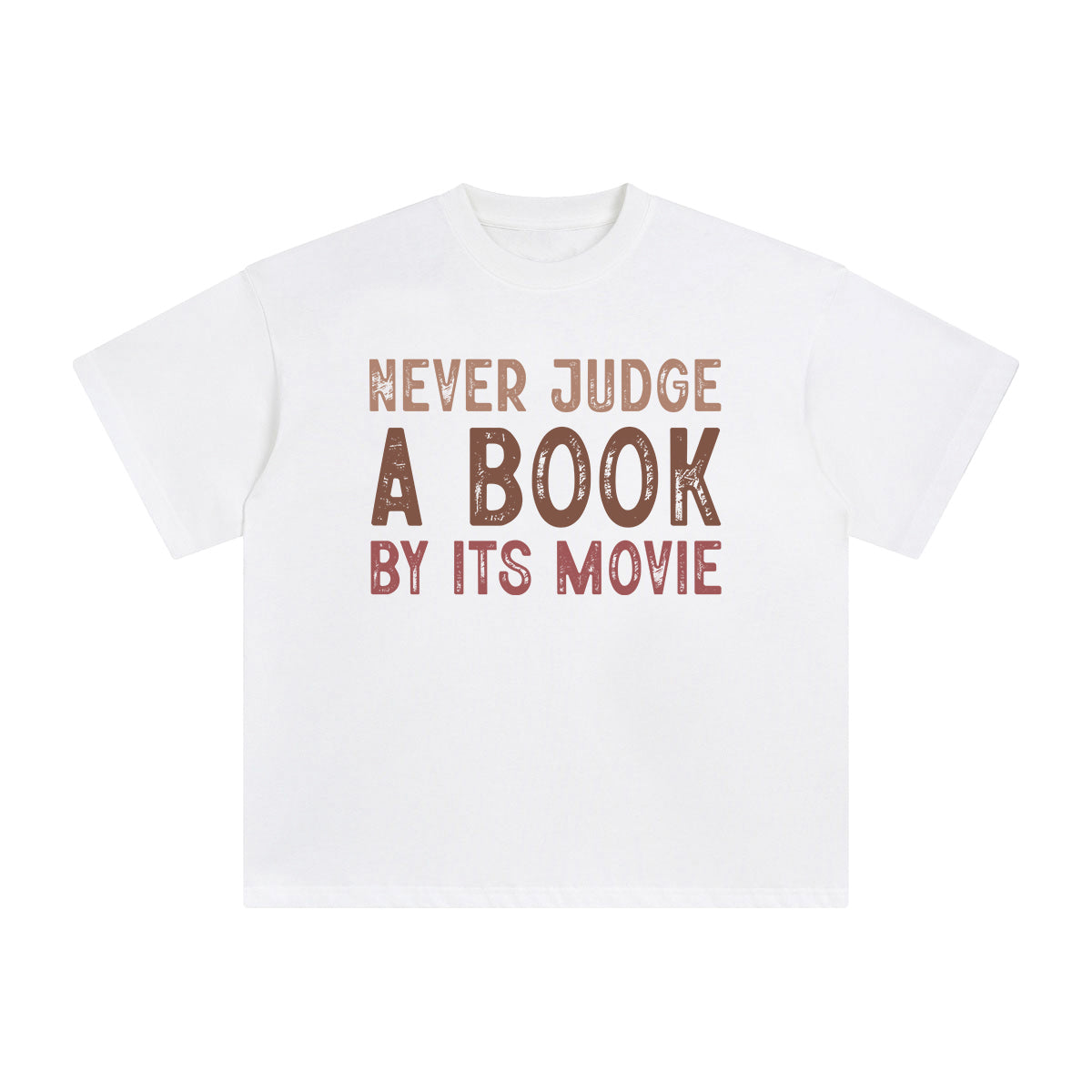 Never Judge A Book By Its Movie Graphic Tee-INNBLAC Fashion Apparel