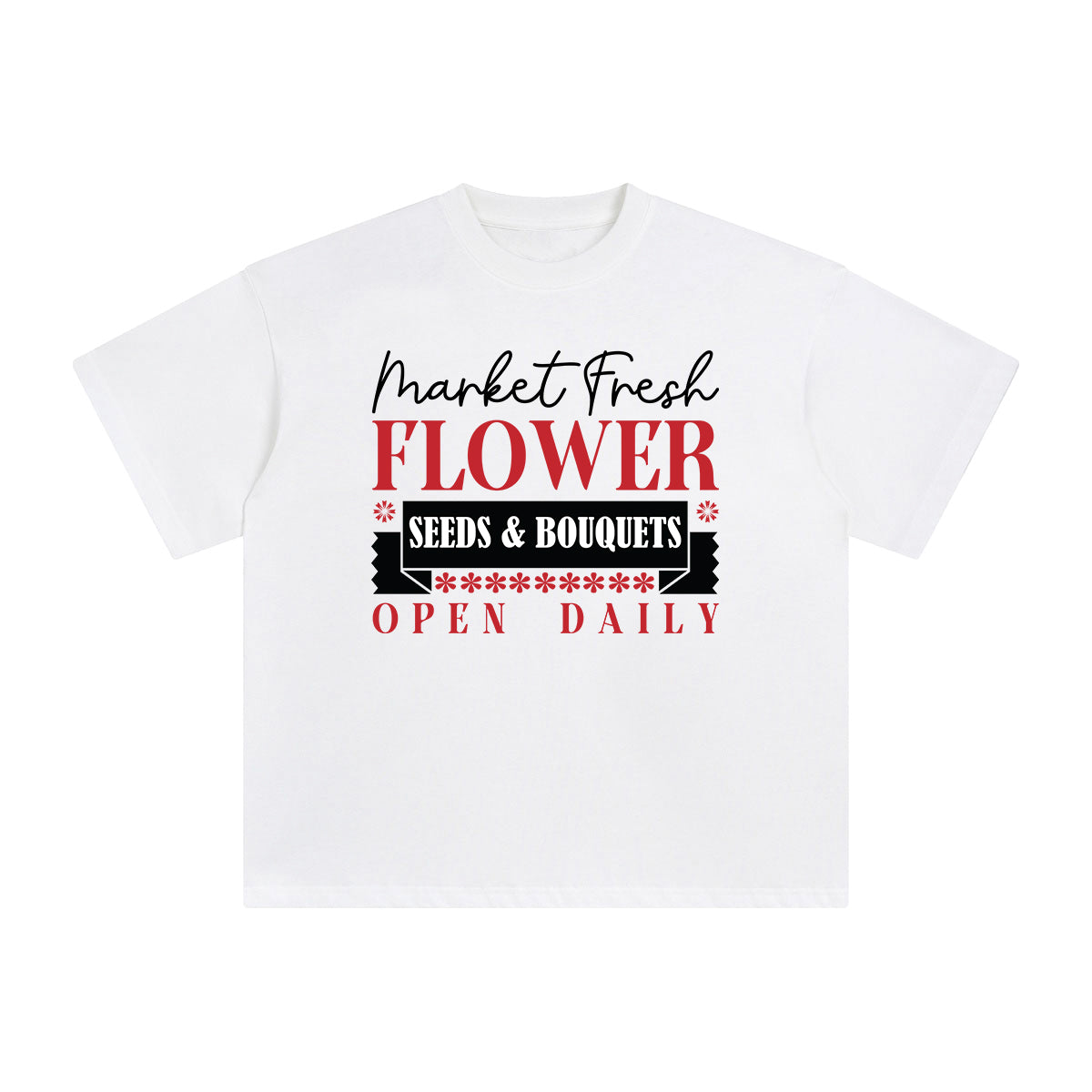 Market Slogan Aesthetic Graphic Tee-INNBLAC Fashion Apparel