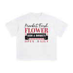 Market Slogan Aesthetic Graphic Tee-INNBLAC Fashion Apparel