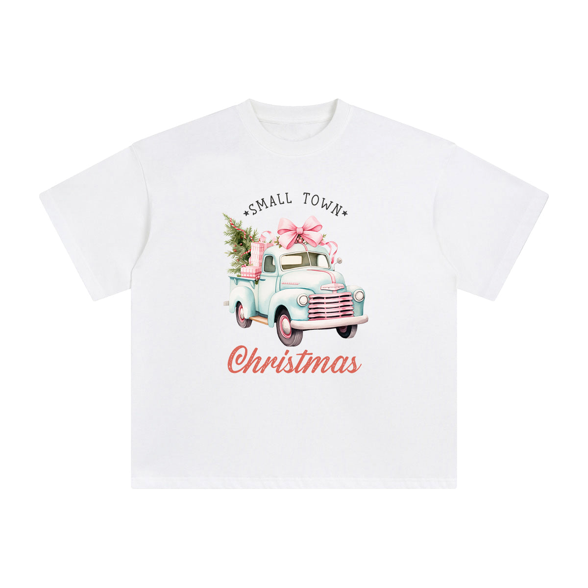 Small Town Christmas Graphic Tee-INNBLAC Fashion Apparel