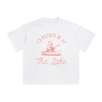 I'd Rather Be At The Lake Graphic Tee-INNBLAC Fashion Apparel