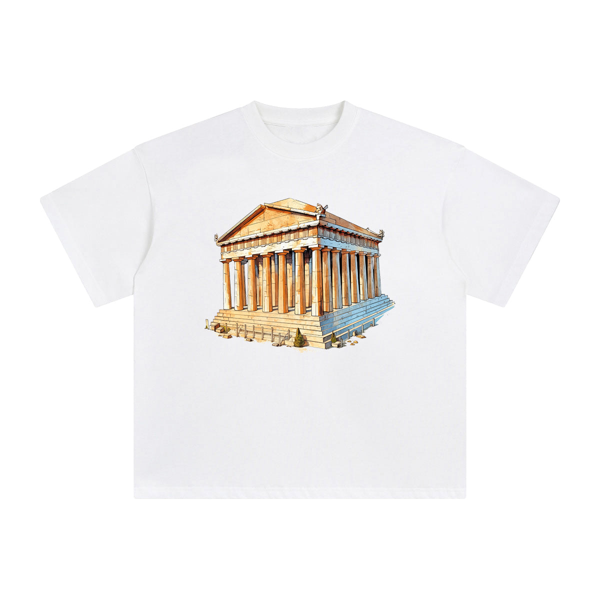 Parthenon Graphic Tee-INNBLAC Fashion Apparel